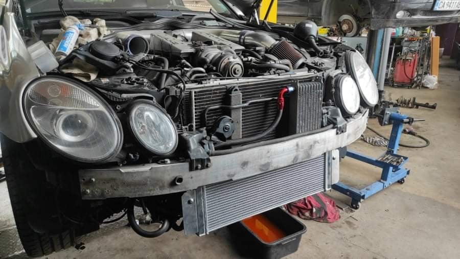 Heat Exchanger Intercooler M113K 55 AMG Mercedes E55, S55, CL55, SL55, CLS55 AMG - Image 11