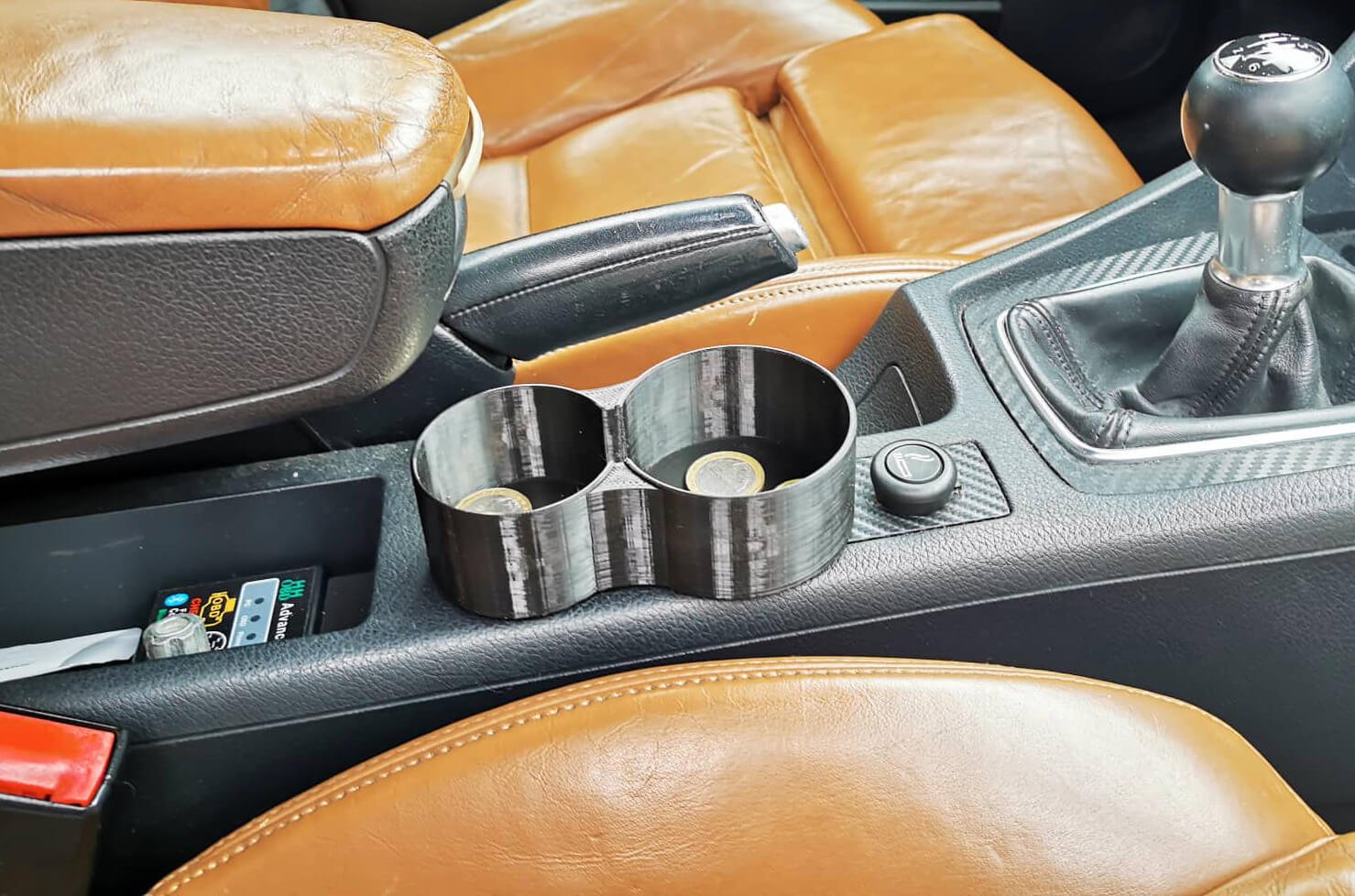 ⭐ Audi A4 B6, B7 Double Cup Holder for the Middle Storage Variant 2