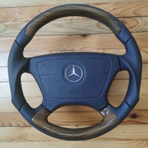 ⭐ Mercedes Victor DB3 Style Dark Wood Steering wheel W124 W202 R129 W210 W140
