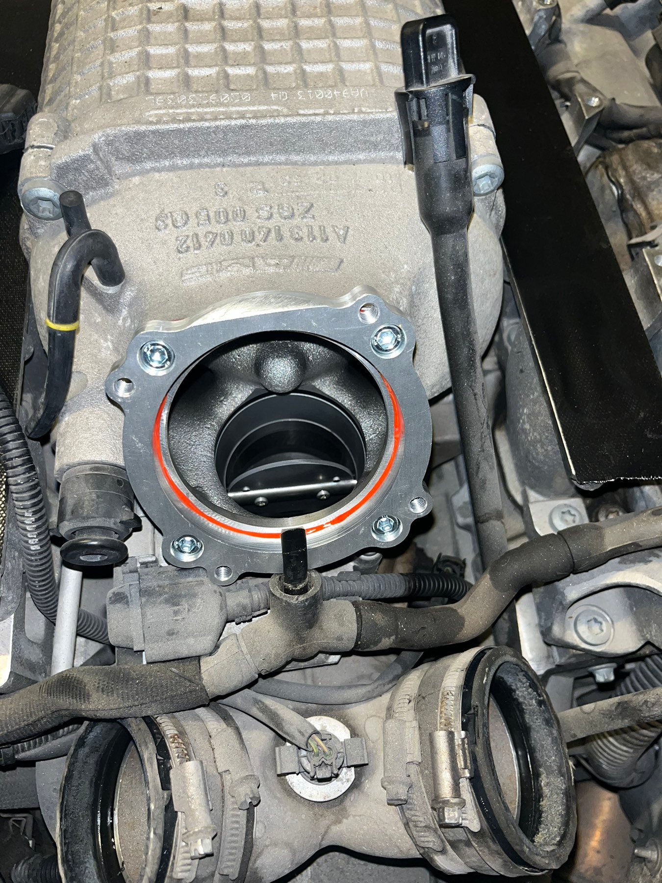 Adapter plate Throttle Body 82mm M113K Mercedes 55 AMG - Image 5