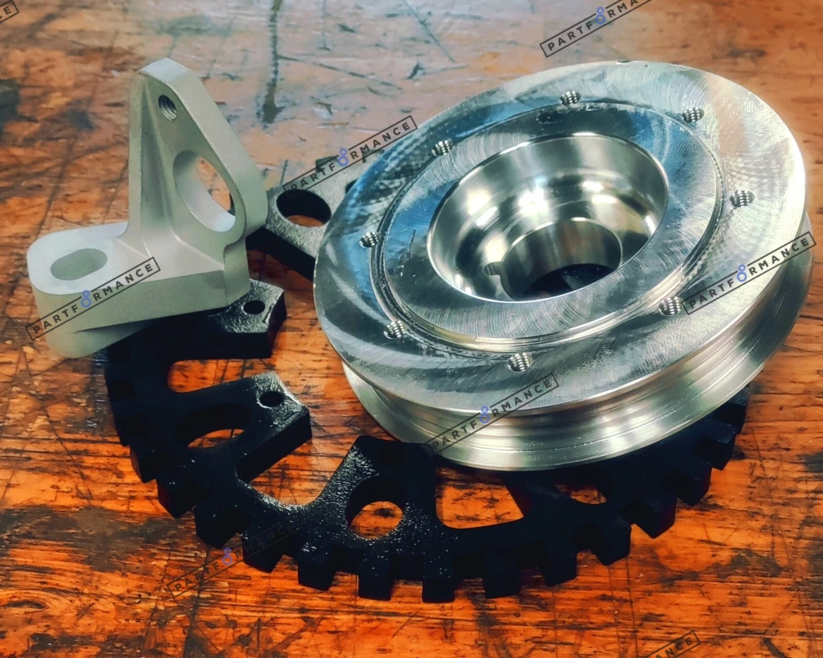 Honda B16, B18 Engines Crank Pulley wth Crank Sensor Mount Civic, CRX, Integra